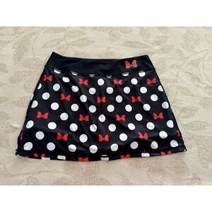 Disney Minnie Mouse bow skater skirt Black and Red Size Medium